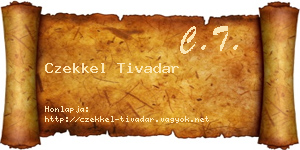 Czekkel Tivadar névjegykártya