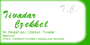 tivadar czekkel business card